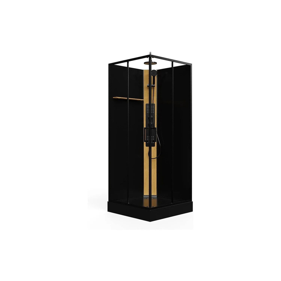 Duschkabine Desulo Schwarz Breite: 90 cm - Bild 2