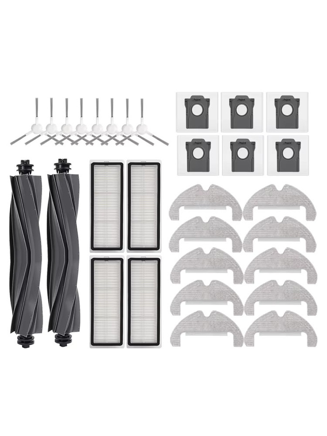 Dreame Zubehör-Set für D10 Plus Gen 2 RLD32GD Roboter-Staubsauger mit Mopp-Tuch, Seitenbürsten, HEPA-Filter und Staubbeuteln - Bild 2
