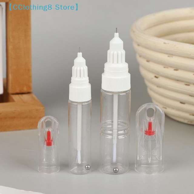 AliS8 2-in-1 Nadelbürste und Dual-Use Nagellackstift, leere Ausbesserungsflasche - Bild 1