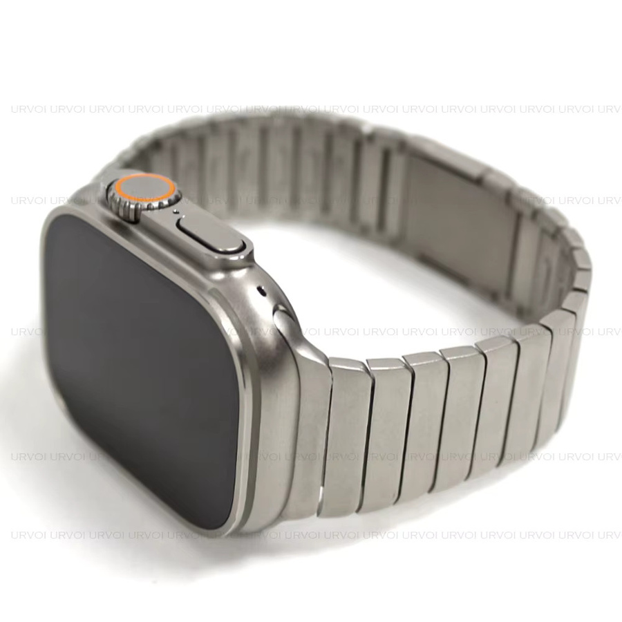 Urvoi Link Uhrenarmband Edelstahl, Titan, Silber, Unisex - Bild 1