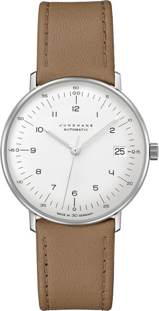 Junghans Armbanduhr Max Bill, Automatik, Edelstahl, 34 mm, Damen - Bild 1
