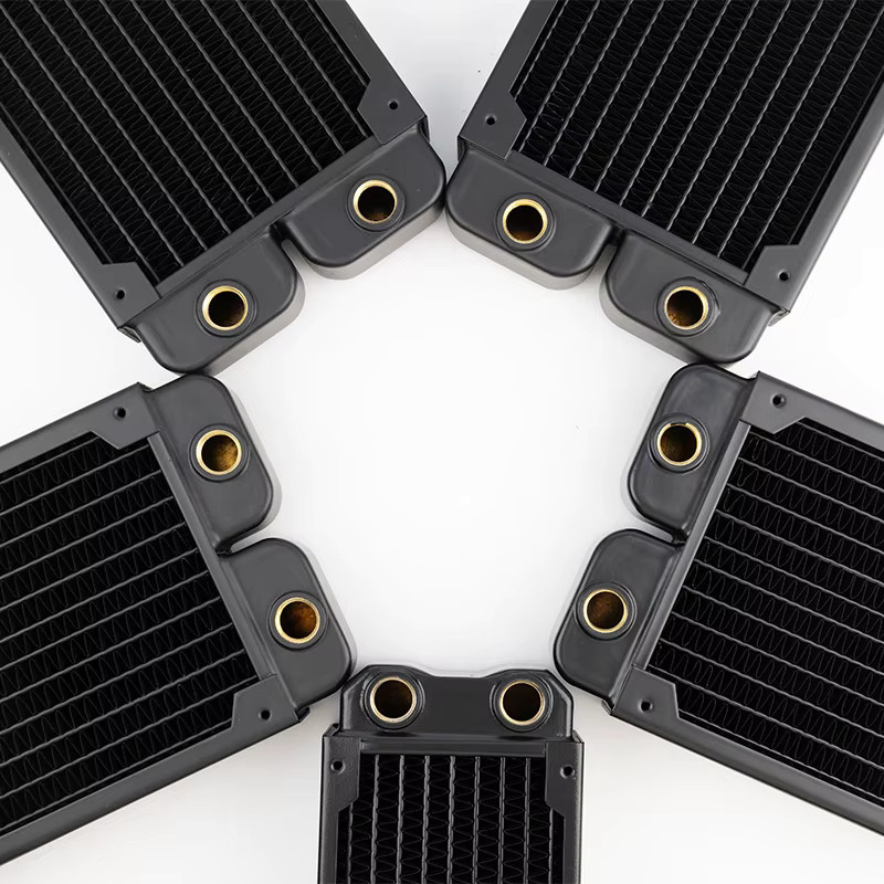 SysCooling RC-Serie Hochleistungs-Wärmeableitung Kupferkühler für PC in Schwarz und Gold - Bild 3