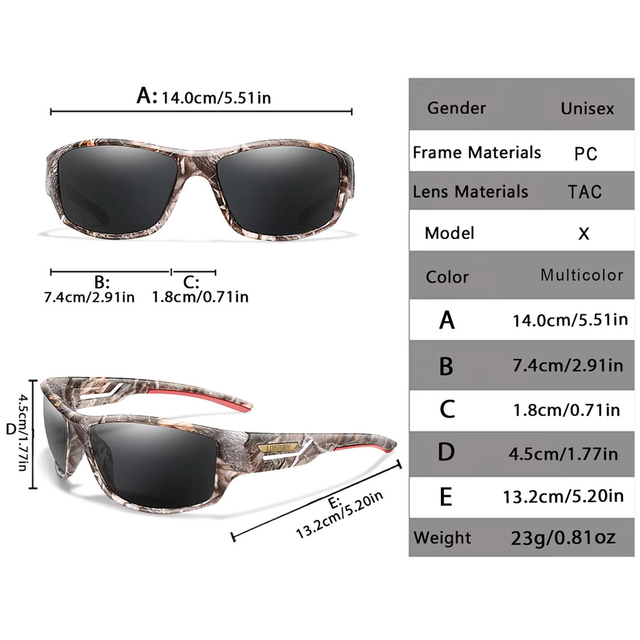 Loisruby Sportsonnenbrille, Vollrand, Kunststoff, multicolor, polarisiert - Bild 2
