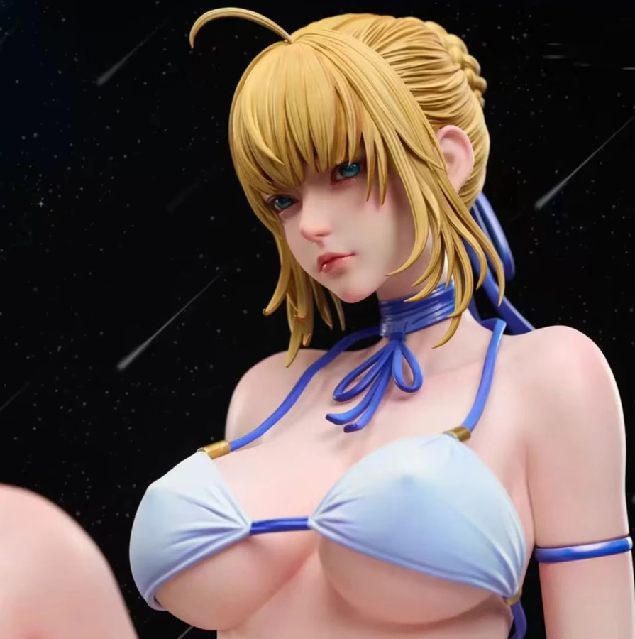 Bandai Fate/stay night Saber Artoria Pendragon, Actionfigur, Badeanzug-Version - Bild 2