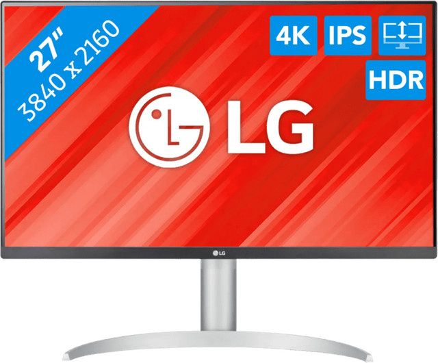 LG 27UP650P-W 27 Zoll 4K UHD IPS TFT-Monitor in Weiß - Bild 1