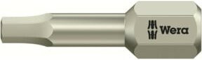 Wera 3840/1 TS 6KT-Bits aus Edelstahl in Silber, Schlüsselweite 1/8 Zoll, Länge 25 mm - Bild 1