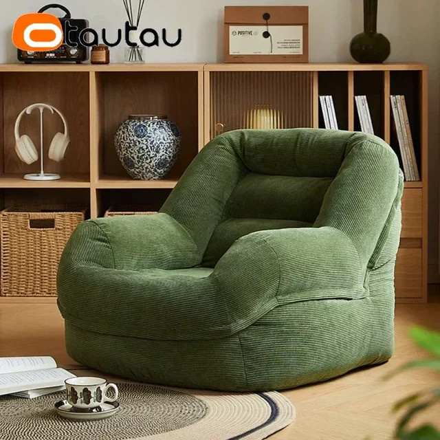 OTAUTAU Cord-Sitzsackbezug SF325 in Beige oder Weiß - Bild 1