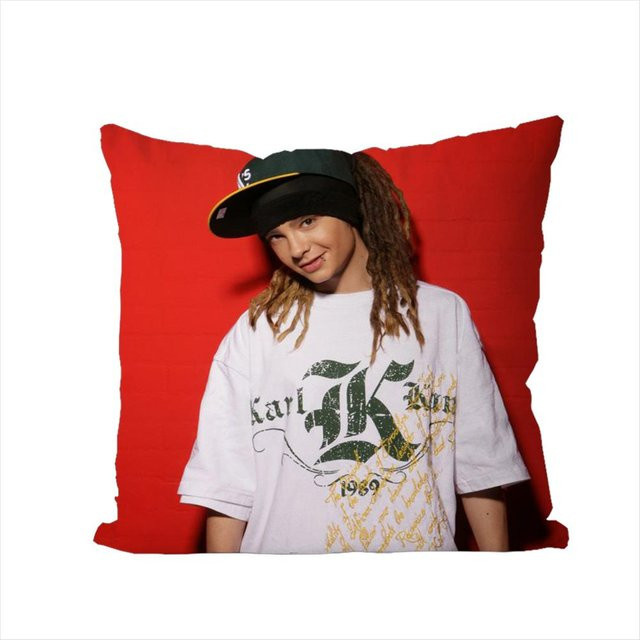 JMG Clothing Kissenbezug Tom Kaulitz mit doppelseitigem Druck, Plüsch, Weiß, B/T: 45 x 45 cm - Bild 1