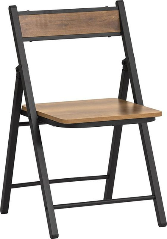 SoBuy Klappstuhl im Retro Industrial Design, Braun, B/T/H: 46 x 48 x 80 cm, Sitzhöhe: 43 cm - Bild 6