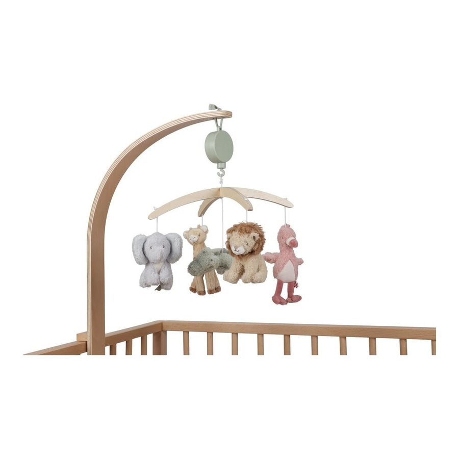 Little Dutch Safari Friends Musikmobile, Holz, Tiere - Bild 1