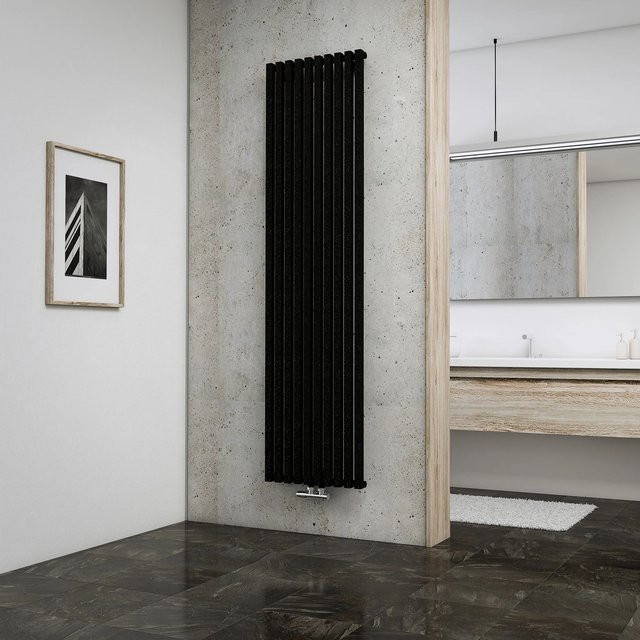 Schulte Design-Heizkörper Lyon in Pearl-Schwarz mit 1094 W Leistung, Breite: 180 cm - Bild 1