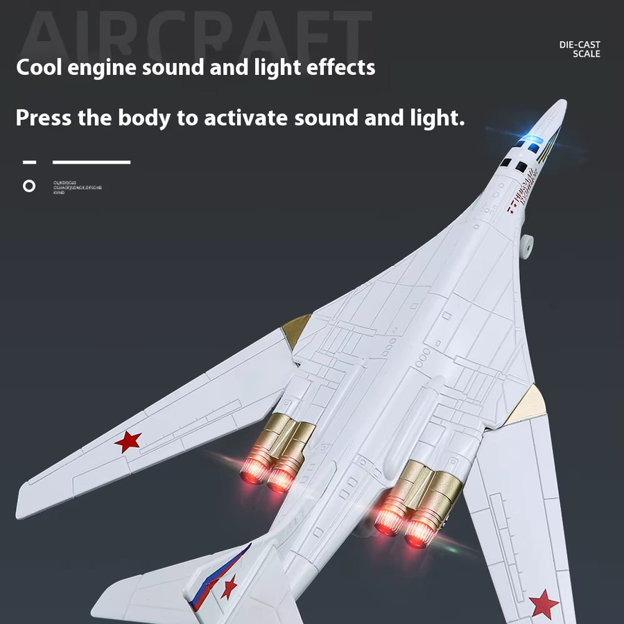 Maisto TU-160 Strategisches Bombermodell, Modellflugzeug, Maßstab 1:200 - Bild 3