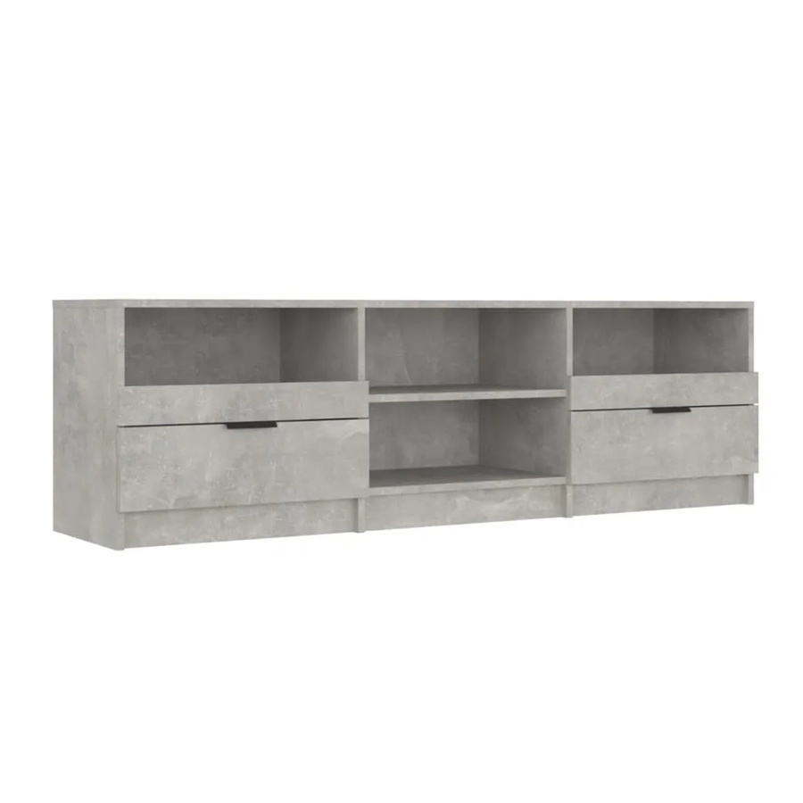 vidaXL TV-Schrank modern in Betongrau aus Holzwerkstoff, B/T/H: 150 x 33,5 x 45 cm - Bild 2