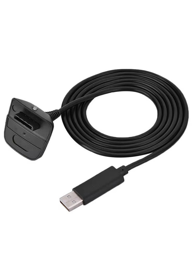 OULLX USB-Ladekabel für XBOX360 Wireless Controller, 1,5 m, Schwarz - Bild 7