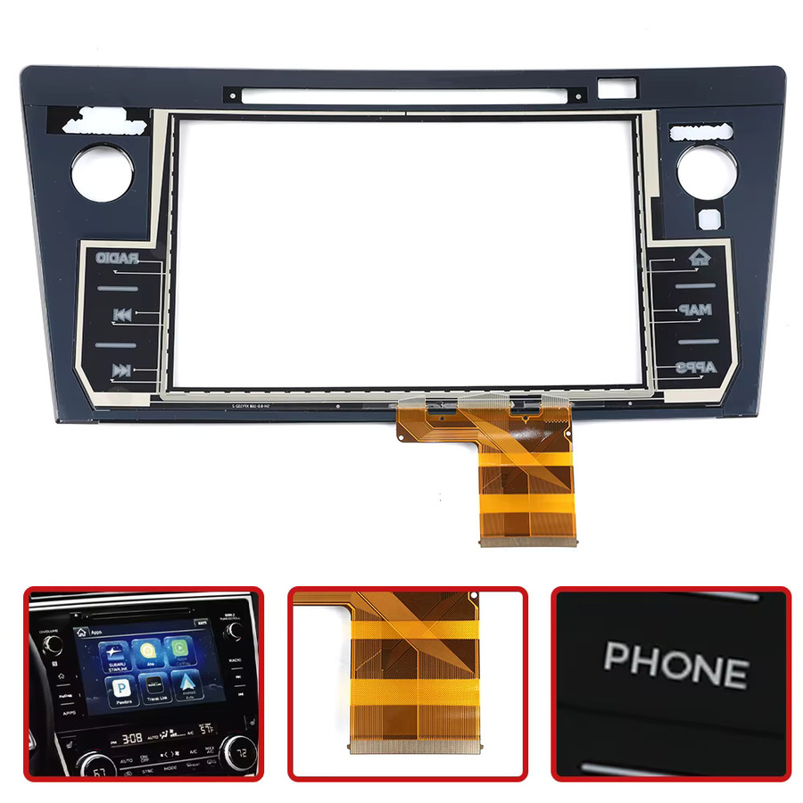 ELACAME 8 Zoll Touchscreen-Digitizer für Subaru Legacy Outback 2018-2019, Farbe: Schwarz, Ersatzteil für Autoradio 86431-AL66A (LHD) - Bild 2