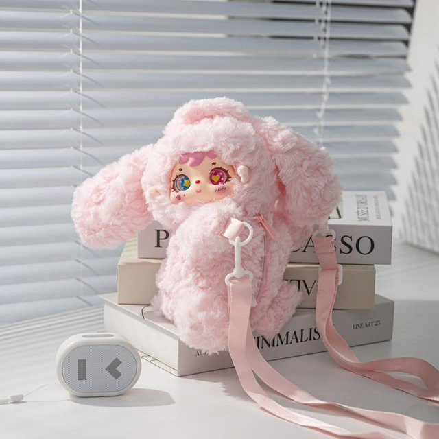 Yiran toy Hase Plüschtier, Kosmetiktasche, 25cm, Rosa / Pink, Bunt / Mehrfarbig - Bild 1