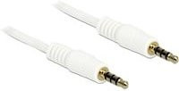 Delock Audiokabel mit 3,5 mm Klinkenstecker 4-Pin in Weiß - Bild 1