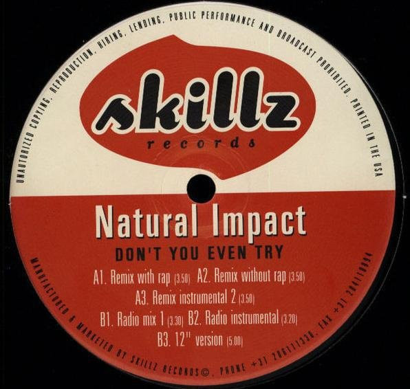 NATURAL IMPACT - Don't You Even Try 12-Zoll Vinyl LP von Skillz Records in Schwarz (Gebraucht) - Bild 1