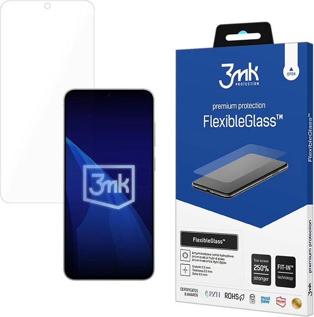 3MK FlexibleGlass Displayschutzfolie für Samsung Galaxy S26 FE S741, transparent, vollflächig klebend - Bild 1