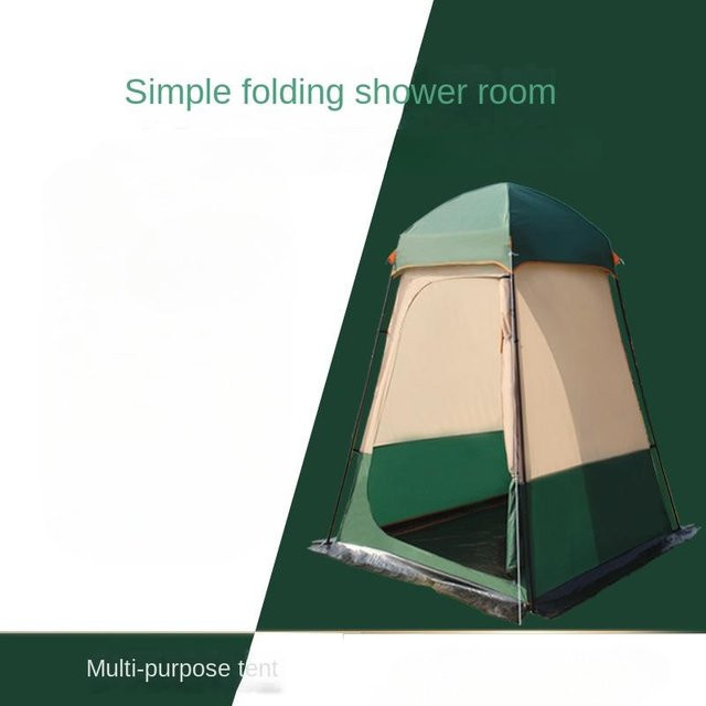 Binchi Garden Outdoor-Duschzelt und Dressingzelt für Camping und Angeln in Beige - Bild 1