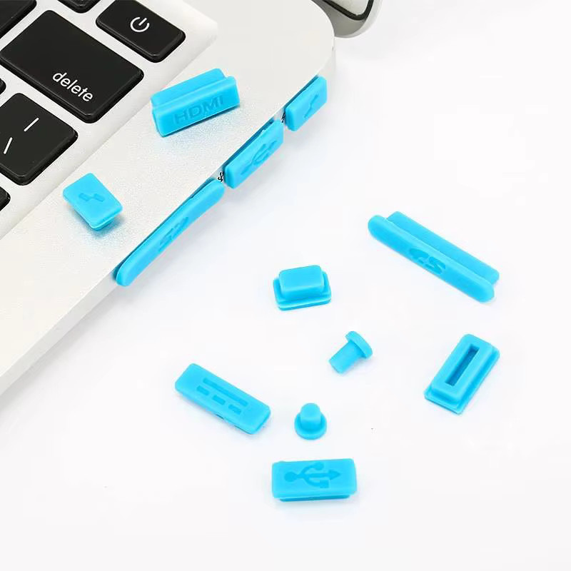 Universal Silikon Anti-Staub Stecker für USB-C Notebooks und Laptops in Weiß - Bild 2