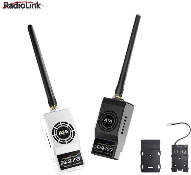 Radiolink ATA ELRS 2,4 GHz Nano-Außenmodul 1 W in Schwarz für FPV-Drohnen und Sender T16D/T12D/Futaba/Jumper/Radiomaster - Bild 1