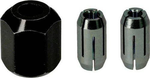 Bosch Spannhülsen-Set für Kantenfräsen in Schwarz mit 3 mm und 6 mm - Bild 1