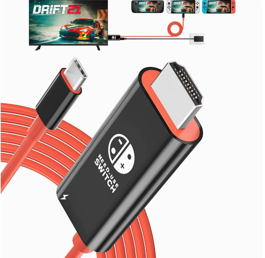 Gryan USB C auf HDMI Adapterkabel für Switch 2 OLED, ROG Ally, Steam Deck, Laptop und iPhone 15 - Bild 6