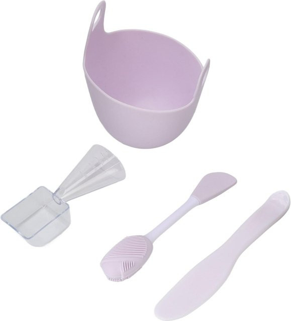 Shoemst Gesichtsmasken-Mischschüssel mit Löffel, Silikon, Grau, Unisex - Bild 1