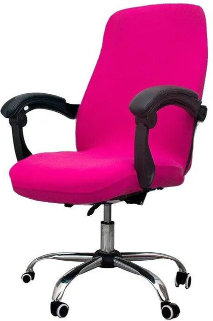 Universeller Stretch-Bezug für Bürostühle in Pink, schmutzabweisend und waschbar - Bild 1