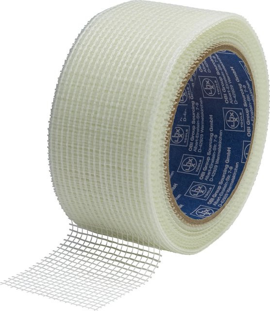 LUX-TOOLS Fugenband aus Glasfaser in Weiß, Breite: 50 mm, Länge: 25 m - Bild 1