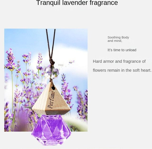 yuyongzhi Auto Parfüm Anhänger, violett, Unisex - Bild 1