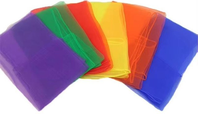 Discover Intime Tanz-Seidenschals, Musik Magische Tricks Requisiten, 6-teiliges Set - Bild 1