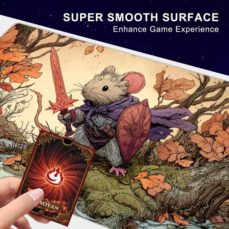 Mairuige Ratten-Abenteurer Magic Card Battle Mat, Spielmatte, Fantasy, Schwarz, Bunt / Mehrfarbig - Bild 3