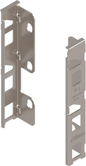 Blum Rückwandhalter Legrabox für Holz aus Stahl, vernickelt, silber - Bild 1
