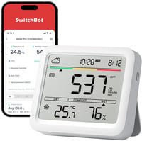 SwitchBot Meter Pro CO2 - Smarte Wetterstation mit CO2-Überwachung, Thermometer und Hygrometer, Weiß - Bild 1