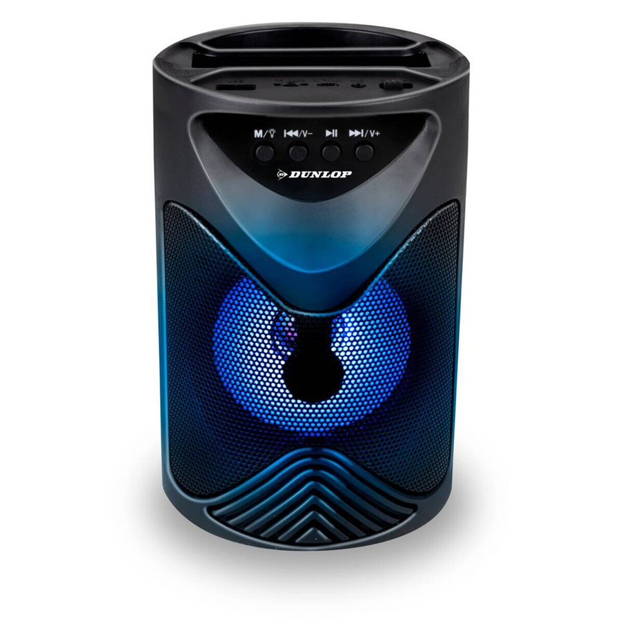 Dunlop Bluetooth Lautsprecher in Schwarz mit USB-Anschluss, Höhe: 18 cm - Bild 3
