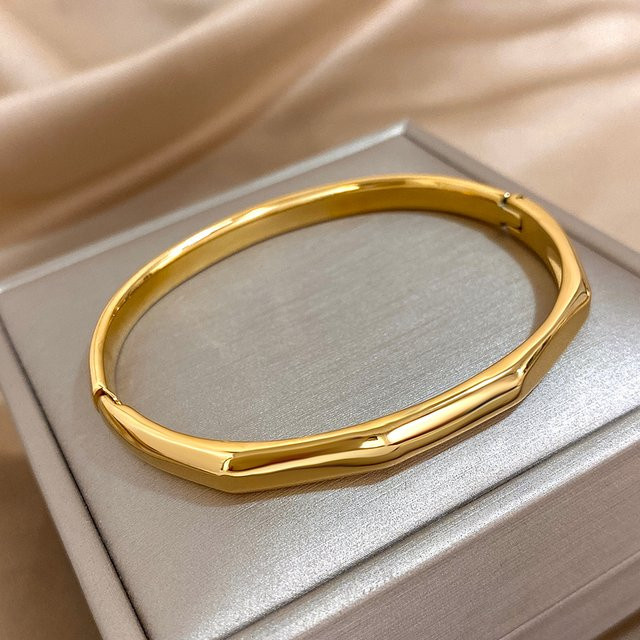 Armband Edelstahl, Goldfarbe, Damen - Bild 1