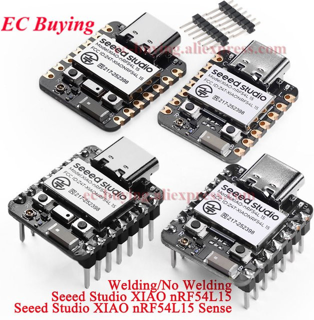 Seeed Studio XIAO NRF54L15 Sensor-Entwicklungsboard-Modul in Schwarz mit Bluetooth BLE 6.0, Matter, Thread und Zigbee Unterstützung - Bild 1