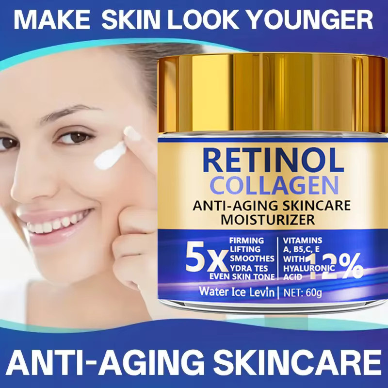 Water Ice Levin Retinol Kollagen Gesichtscreme, mit Hyaluronsäure, Unisex - Bild 5