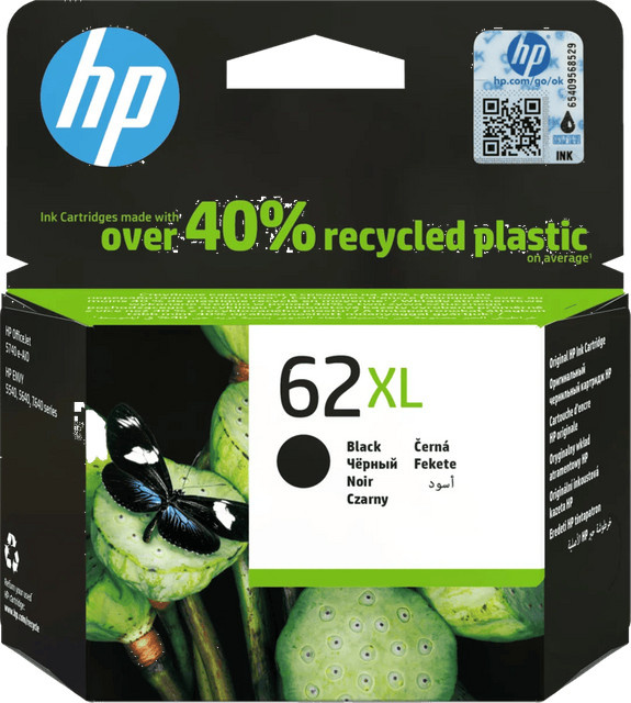 HP 62XL Tintenpatrone Schwarz für Inkjet-Drucker - Bild 1