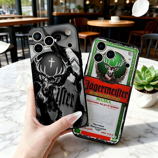 J-Jagermeisters Handyhülle für iPhone 11 bis 17 Pro Max Plus Air Mini Soft Case in Schwarz - Bild 1