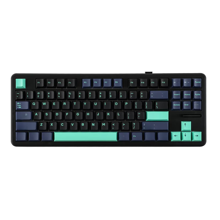 EPOMAKER X AULA F87 Pro Mechanische Tastatur mit 87 Tasten, Hot-Swap, Gasket-Mount, Kabellos via Bluetooth 5.0 oder 2.4G sowie Kabelgebunden, Schwarz/Grau, Kompatibel mit Mac und Windows - Bild 6