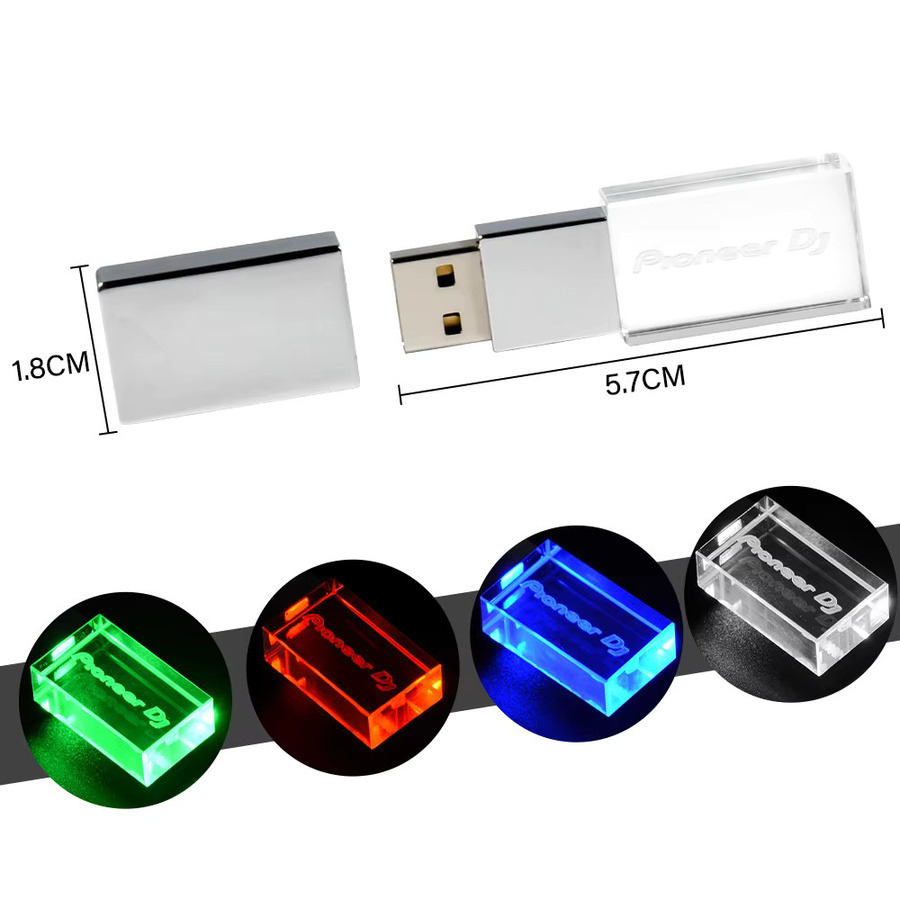 JASTER LED USB Flash Laufwerk 128 GB Hochgeschwindigkeits Memory Stick in Multicolor und Rot - Bild 2