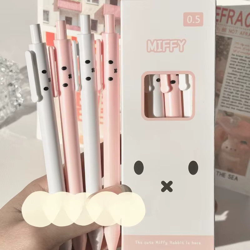 Miffy Gelstift im 4er-Pack mit niedlichem Cartoon-Druck für Schule und Freizeit - Bild 2