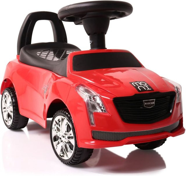 Moni Leopard Rutschauto Kinderauto mit Musikfunktion rot ab 18 Monate - Bild 1