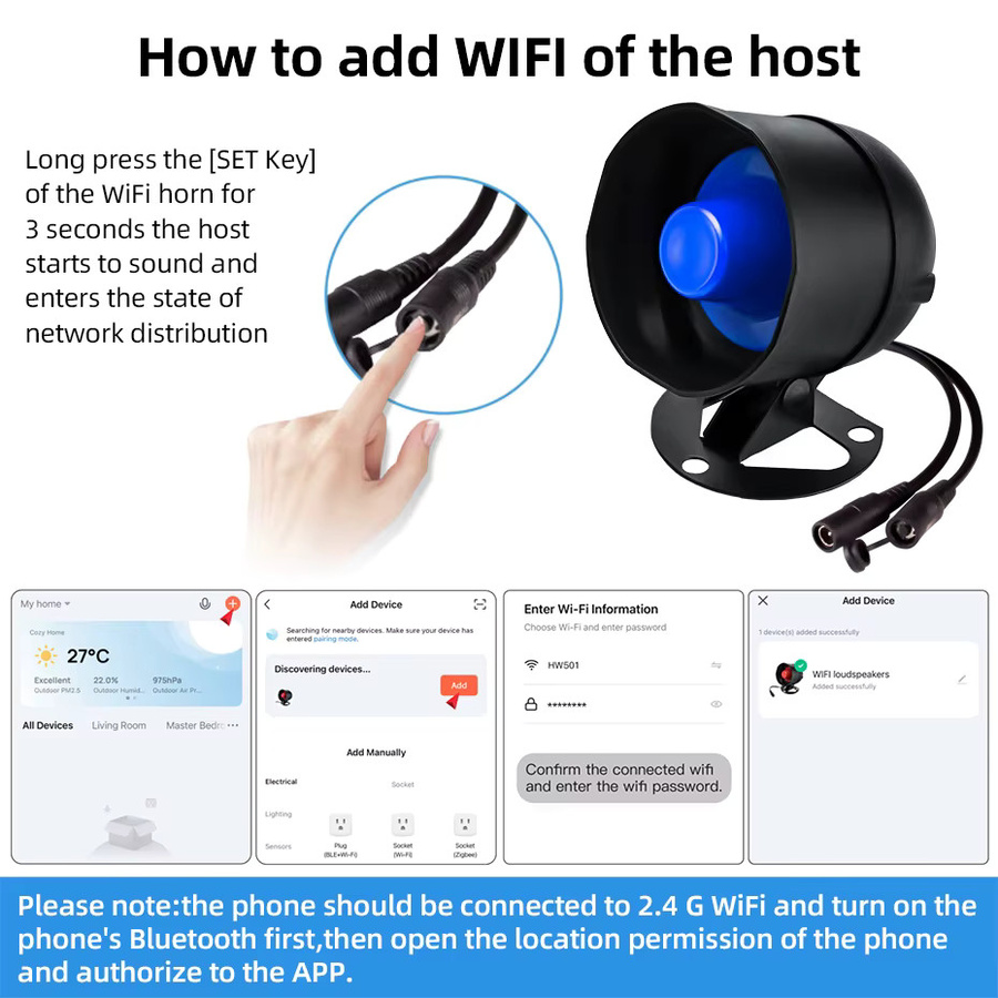 KERUI Einbrecher Sicherheitssystem mit 120db WIFI Lautsprecher Horn, Infrarot-Bewegungsmelder und Türsensor Alarm Kit - Bild 4
