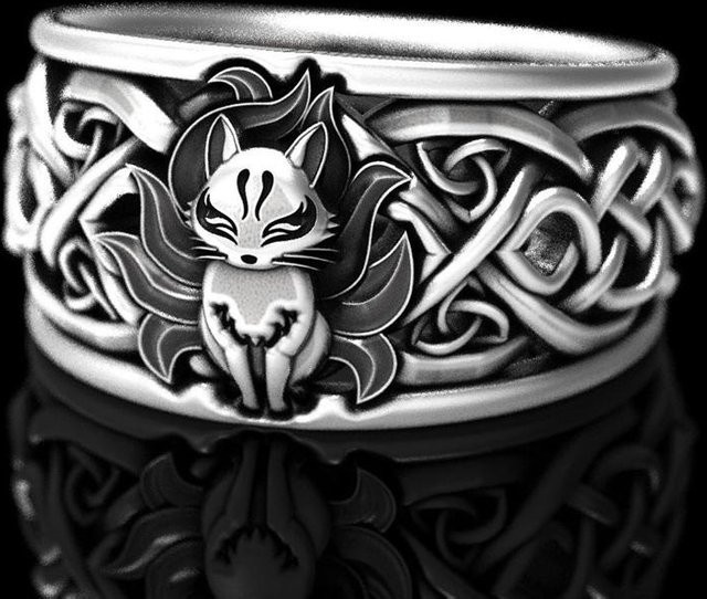Huitan Ring, Kupfer, Schwarz, Unisex - Bild 1