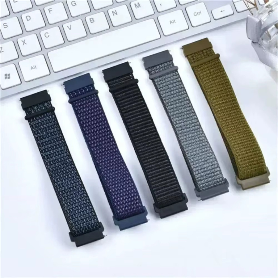 Zeblaze Uhrenarmband Nylon, 22 mm, Schwarz, Unisex - Bild 4