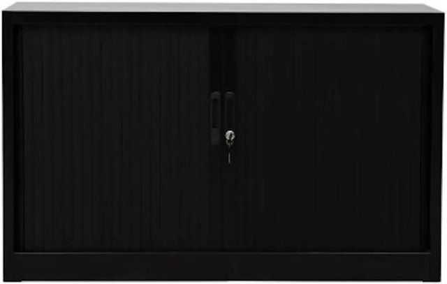 PROREGAL Rollladenschrank Weasel Schwarz H x B x T: 75 x 120 x 46 cm - Bild 1